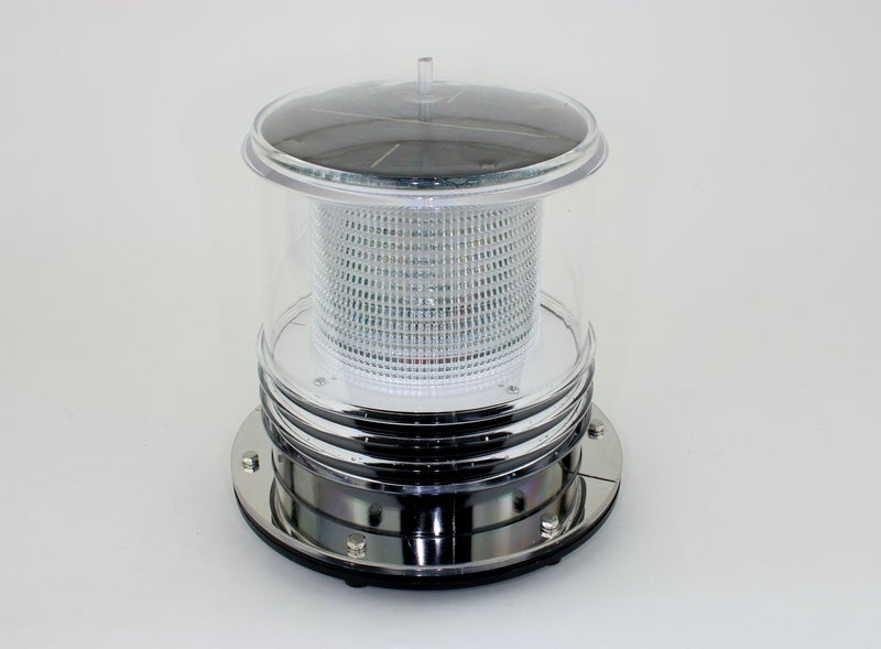 Pilotlights.net Solar Dock Warning Light - Waterproof Solar Dock Lighting - Green LED Constant On or Flashing 360 Degree Lighting - Image 4